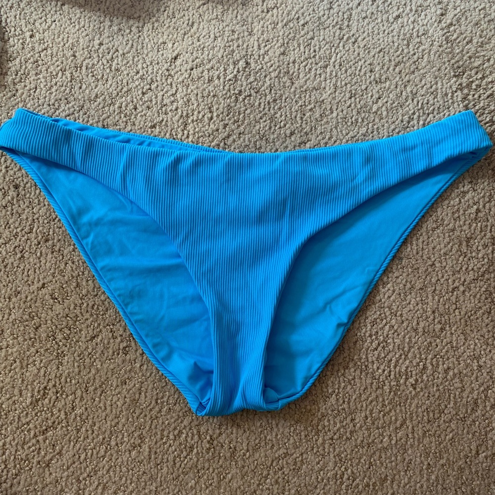 Becca swim Adele cheeky bikini bottoms blue large